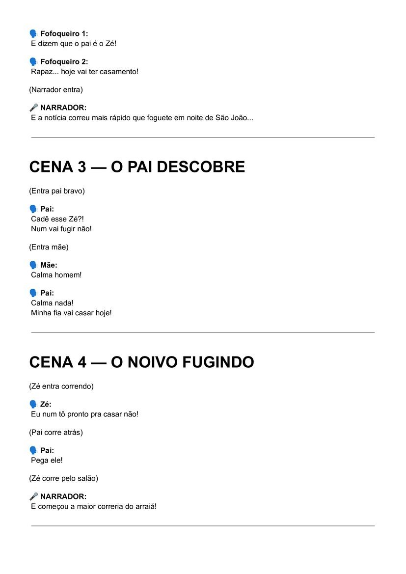Roteiro de casamento caipira em pdf para imprimir para imprimir página 2